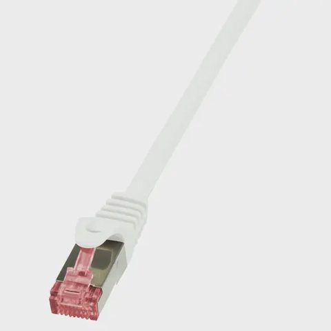Cablu S/FTP LOGILINK Cat6, LSZH, cupru, 3 m, alb, AWG27, dublu ecranat CQ2061S