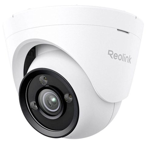 Camera supraveghere IP Dome Full Color Reolink ColorX P335X, 8 MP, 4 mm, night vision color, microfon si difuzor, lumina alba 30 m, slot card, sirena,
