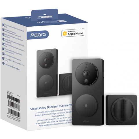 Videointerfon inteligent Aqara Doorbell G4, compatibil cu Apple Home, WiFi, 1080p 69705042186591 / 6970504218659