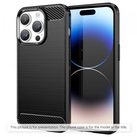 Husa Techsuit Carbon pentru Apple iPhone 17 Pro Max, Neagra
