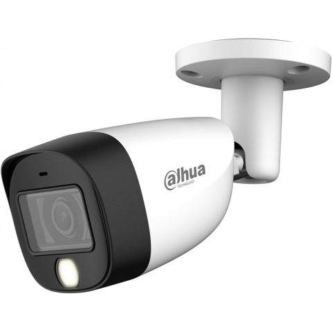 Camera HDCVI Dahua HAC-HFW1200CM-IL-A-0360B-S6, 2MP, lentila 3.6mm, Smart Dual Light 20m, microfon, IP67