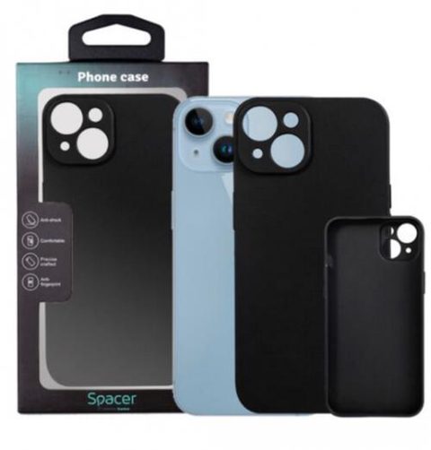 Protectie pentru spate Spacer SPPC-AP-IP14-TPU pentru Iphone 14, Negru