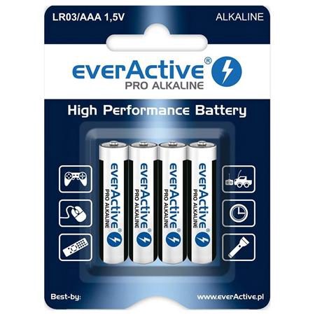 Baterie Alcalina everActive, LR03, 4 bucati