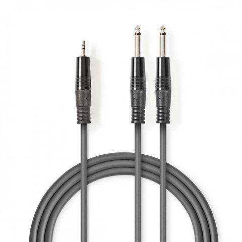 Cablu audio 2 x jack 6.35mm la jack 3.5mm T-T 3m, COTH23200GY30