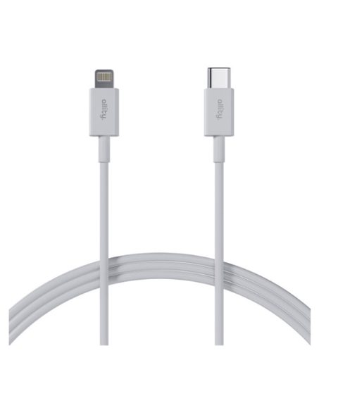 Cablu de date Allity AUC-03 USB - Lightning, 27W, 2m (Alb)