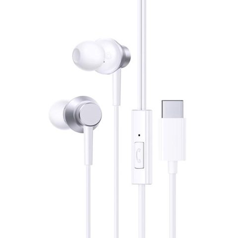 Casti Stereo Baseus Encok CZ11, USB Type-C, Microfon (Alb)