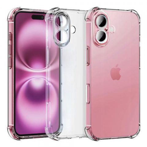 Husa pentru Apple iPhone 16, Techsuit, Shockproof Clear, Transparenta