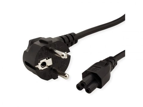Cablu alimentare notebook Schuko la IEC C5 3m Negru, Value 19.99.1029