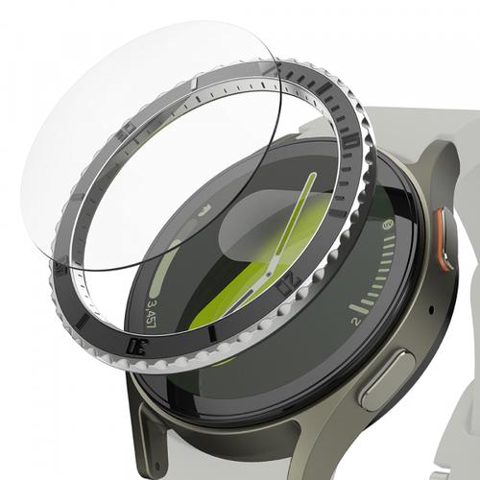 Rama Protectie Ringke Premium Styling pentru Samsung Galaxy Watch7 40mm, Model 3, Negru