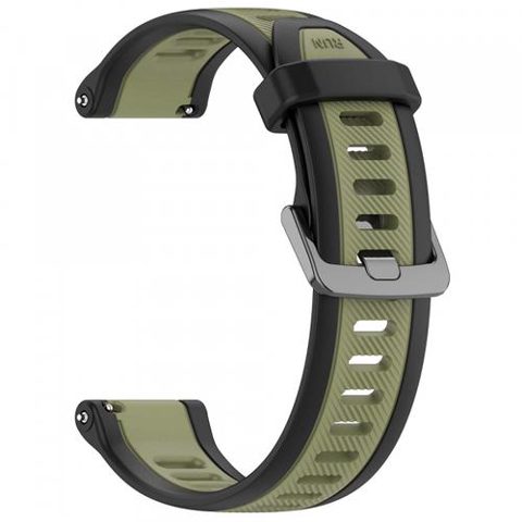 Curea Techsuit W053 pentru Huawei Watch / Garmin Watch Series, 18mm, Kaki
