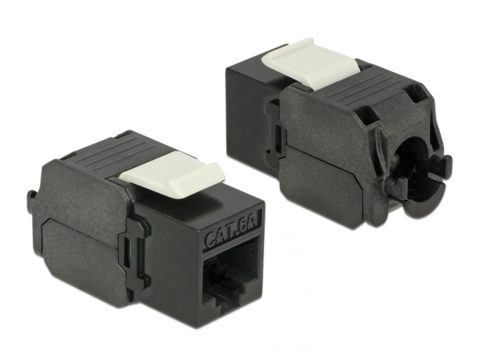 Modul Keystone RJ45 la LSA Cat.6A UTP Negru, Delock 86267