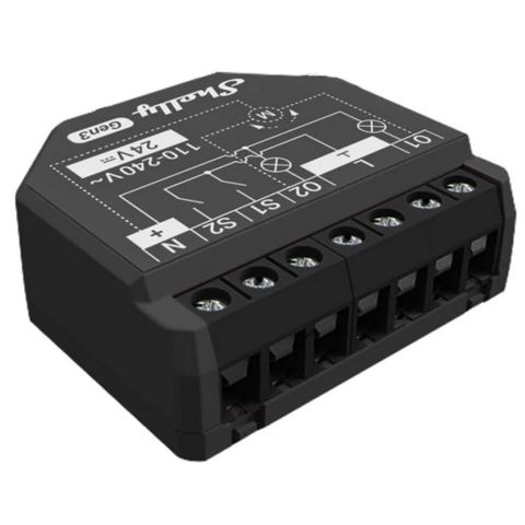 Releu inteligent Shelly 2PM GEN3, 2 canale, monitorizare consum, WiFi, Bluetooth, 2x10A 3800235261903