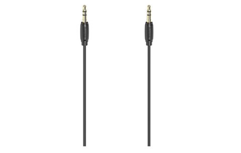 Cablu Audio Hama 205117, Jack 3.5mm, 0.5m (Negru)