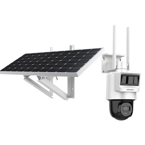 Camera PT IP 4G Hikvision DS-2DE2C400IWG-K/4G/C09S20, 4MP, lentila 2.8mm, IR 30m, audio, PIR+Radar, panou solar, acumulator , IP66