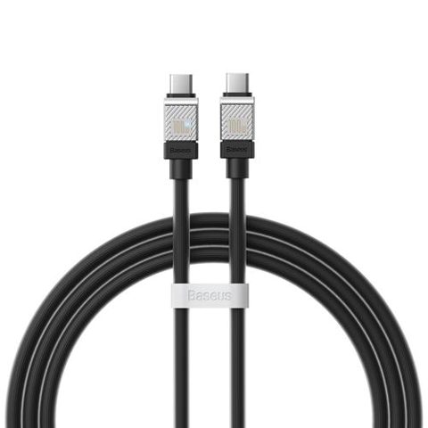 Cablu Date si Incarcare USB-C - USB-C Baseus CoolPlay, 100W, 1m, Negru CAKW000201