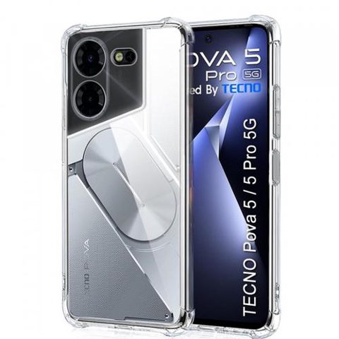Husa pentru Tecno Pova 5 Pro, Techsuit, Shockproof Clear, Transparenta