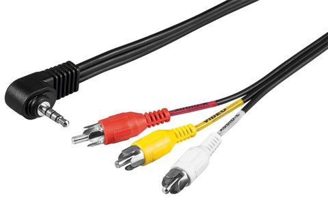 Cablu stereo jack 3.5mm 4 pini la 3 x RCA T-T 1.5m, KJACK4CIN