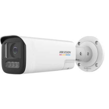 Camera IP ColorVu Hikvision DS-2CD1B47G3H-LIUF-SL, 4MP, lentila 2.8mm, Smart Hybrid Light 50m, microfon, difuzor, alarma, strobo alb, PoE, IP67