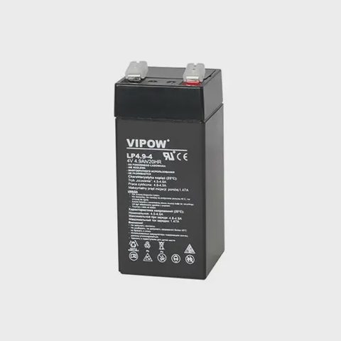 Acumulator gel plumb Vipow, 4 V, 4.9 Ah