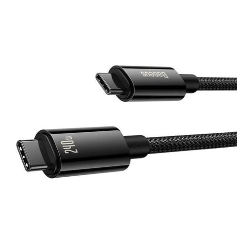 Cablu Baseus Tungsten Gold, USB Type-C, 240W, 3m (Negru)