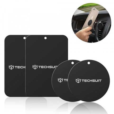 Sticker Metalic Techsuit MP04 4in1, Negru