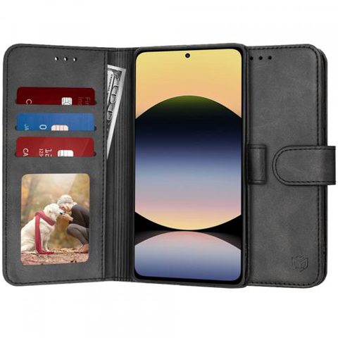 Husa pentru Xiaomi Redmi Note 14 4G (Regional), Techsuit, Diary Book, Neagra