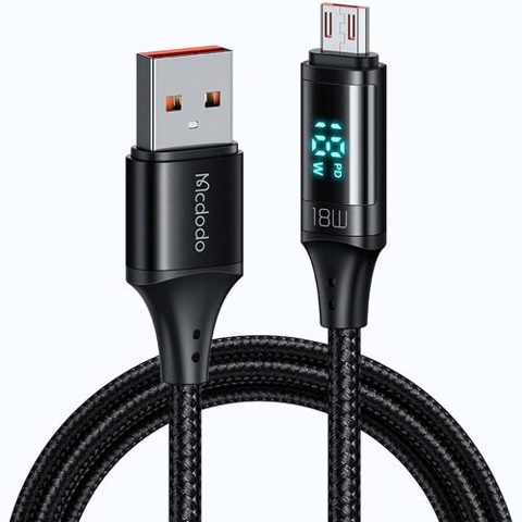 Cablu incarcare, Mcdodo, USB la Micro USB QC 4.0 18W, extrarezistent, pentru Samsung, Apple, Huawei, Xiaomi, OPPO, Digital HD Series 1,2M