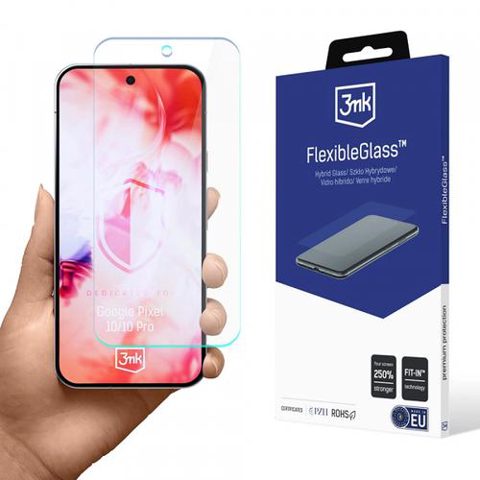 Folie de protectie Ecran 3MK FlexibleGlass pentru Google Pixel 10 Pro / 10, Sticla Flexibila, Full Glue
