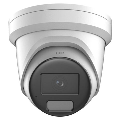Camera de supraveghere IP Turret 8MP Hikvision DS-2CD2387G2H-LIU, lentila fixa 4mm, infrarosu 40m, microfon, slot card, Acusense