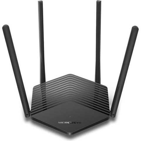 Router Wireless Gigabit MERCUSYS MR1500X, WI-Fi 6, Dual-Band 300 + 1201 Mbps, Negru