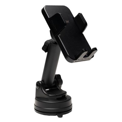 Suport auto Spacer SPCH-CLAMP-VNTZ-04, fixare pe bord sau geam prin ventuza, brat telescopic, sistem auto-lock, rotire 360 grade (Negru)