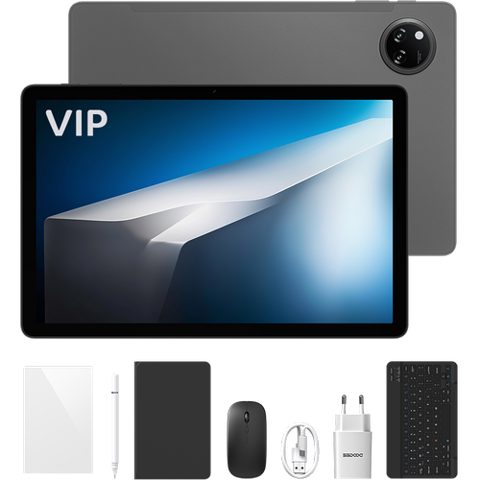Tableta Doogee Tab A9 Pro+ VIP, Procesor Unisoc T7200 Octa-Core, Ecran IPS 90Hz 11inch, 6GB RAM, 128GB Flash, Wi-Fi, Bluetooth, 13MP, Android 15 (Gri)