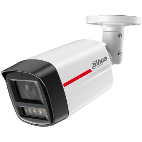 Camera IP Dahua WizColor IPC-HFW2449TL-S-LED-0280B-PRO, 4MP, lentila 2.8mm, lumina calda 50m, microfon, PoE, IP67