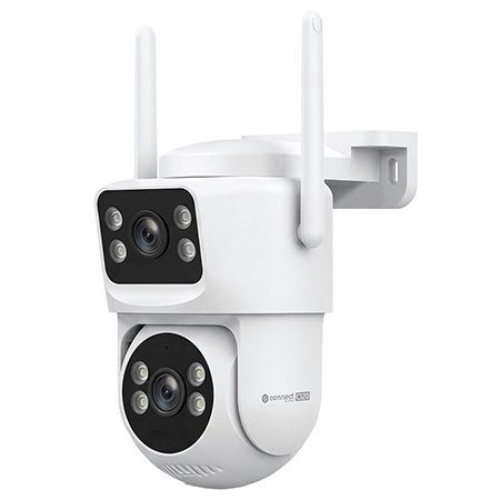 Camera Wi-Fi de exterior Kruger&Matz KM2217 C120 4+4MPX, aplicatie smartphone TUYA, microfon, difuzor, infrarosu 20m, slot card microSD