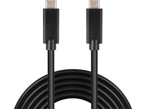 Cablu USB 3.2 Gen 2x2-C la USB-C 3A 20Gbit/s T-T 1m, ku31cg1bk
