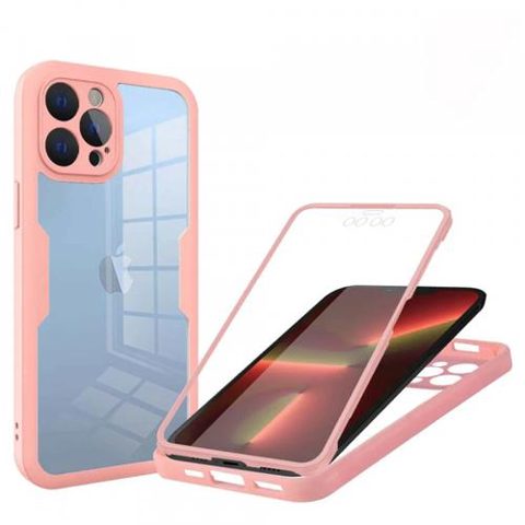 Husa pentru Apple iPhone 13 Pro, Techsuit, ColorVerse 360, Roz