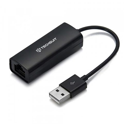 Placa Retea Techsuit AC19, RJ45, USB, Neagra