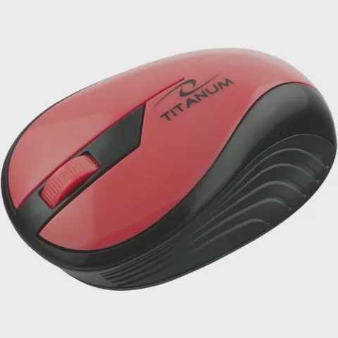 Mouse optic ESPERANZA Titanum, Wireless, 2.4 Ghz, 1000 DPI, Rosu