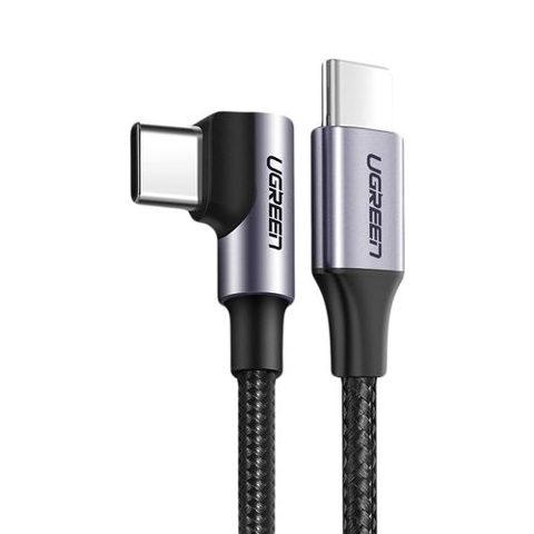 Cablu de date Ugreen US255, USB Type C - USB Type C, 60W, 20V, 3A, 2 m, Negru