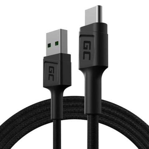 Cablu de date USB - USB-C, 1.2 m, Fast Charging, Green Cell