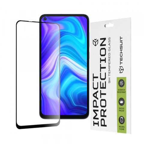 Folie de protectie Ecran Techsuit pentru Xiaomi Redmi Note 9 / 10X 4G, Sticla Securizata, Full Glue, 111D