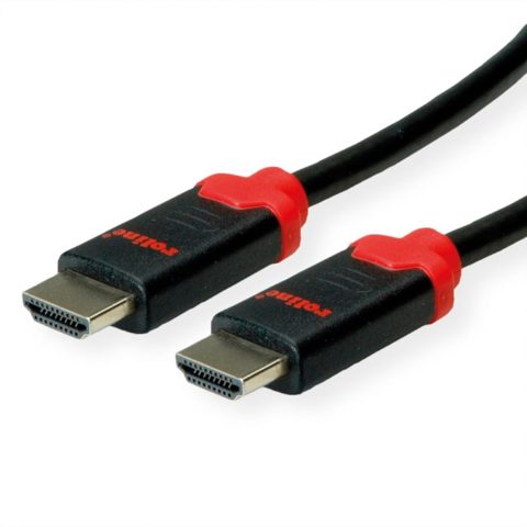 Cablu HDMI 10K30Hz/4K240Hz HDR T-T 1.5m Negru/Rosu, Roline 11.04.5941
