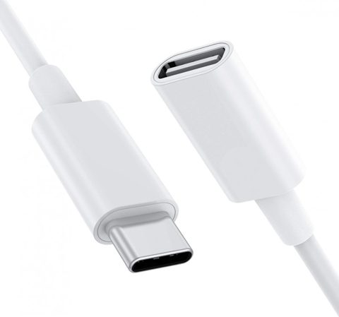Cablu prelungitor USB 3.1 Gen 1 tip C T-M 2m Alb, ku31mf2w