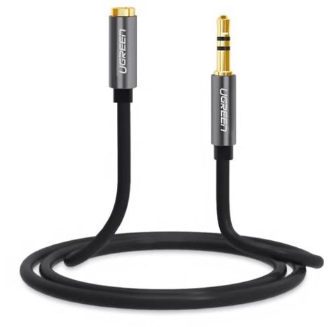 Adaptor Audio 3.5mm - 3.5mm UGREEN AV118, 1m, Negru