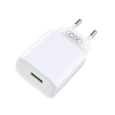 Incarcator Retea XO Design CE02D, 18W, 3A, 1 x USB-A (Alb)