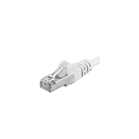 Patchcord SFTP PremiumCord RJ45-RJ45 Cat.6A, 1.5m, Alb