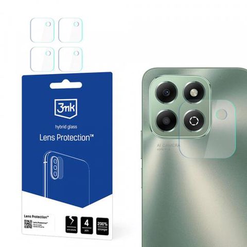 Folie de protectie Camera Spate 3MK Protection pentru Honor X6b, Sticla Securizata, Set 4 bucati