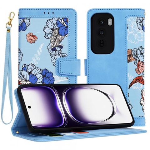 Husa pentru Oppo Reno12, Techsuit, FlipCraft, Bleu