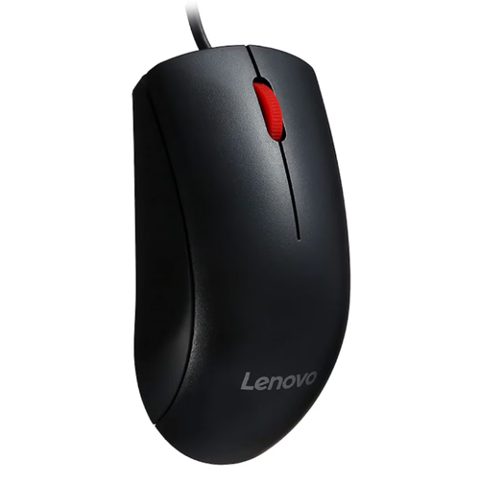 Mouse Lenovo 120, Wired, USB (Negru)