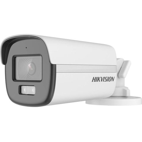 Camera ColorVu TurboHD Hikvision DS-2CE12DF0T-LFS, 2MP, lentila 2.8mm, Smart Hybrid Light 40m, microfon, IP67